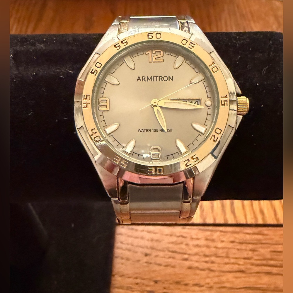 Armitron Mens Two-tone Stainless Steel Dress watch
